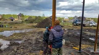 Заказать монтаж винтовых свай в Анжеро-Судженск - цена под ключ с доставкой от 1877 шт